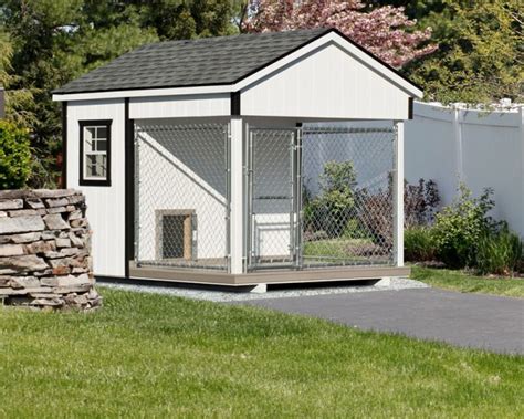 Fully Assembled 8 X 10 Ft Amish 1 Run Dog Kennel Kennel Training A