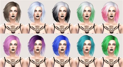 Sims 4 Hairs ~ Salem2342 Stealthic Vapor Hairstyle Retextured