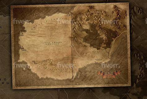 Custom Fantasy World Map Fiverr