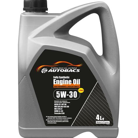 Моторное масло Autobacs 5w 30 Engine Oil Fully Synthetic Acea C3 Api