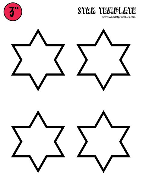 6 Point Star Template