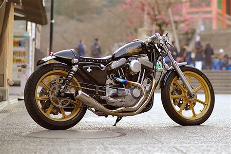 Harley Xl883 Sportster Cafe Racer Hirock Kyoto Pipeburn