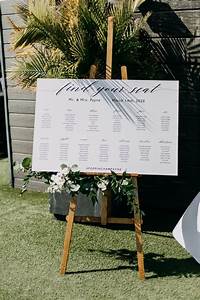 Classic Elegant Wedding Reception Decor Wooden Easel With White