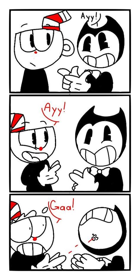 Cuphead And Bendy Comic Bendy And The Ink Machine Amino