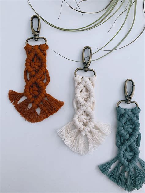 Excited To Share This Item From My Etsy Shop Macrame Keychain