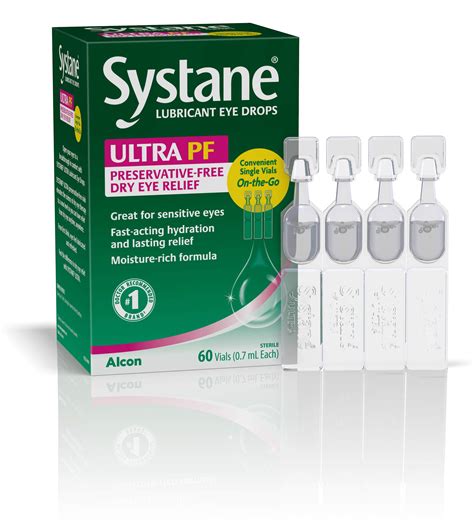 Systane Ultra Lubricant Eye Drops 60 Count Pack Of 1 Packaging May