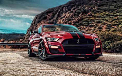 Download Wallpapers Ford Mustang Shelby Gt500 4k 2020