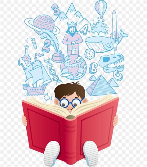 Reading Cartoon Book Illustration Png 615x934px Reading Area Blue