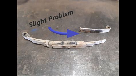 How To Replace A Broken Leaf Spring In A Utility Trailer Youtube