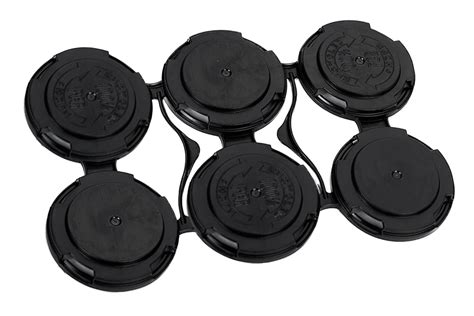 Home Brew Ohio 6 Pack Beer CAN Holder Black Standard Six-pak Can