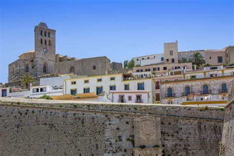 Ibiza Old Town Called Dalt Vila Stock Photo Image Of Mediterranean