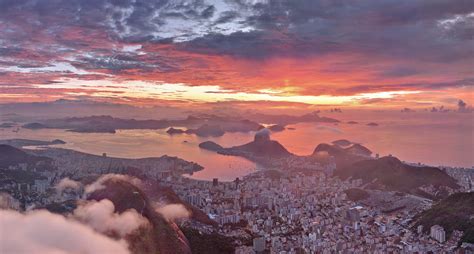 Amazing View Of Rio De Janeiro During Sunset Hd World 4k