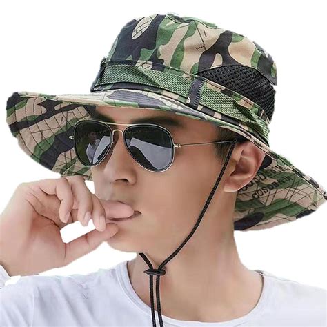 Boonie Hats For Men Camo Bucket Hat Adult Fishermans Hat Camouflage