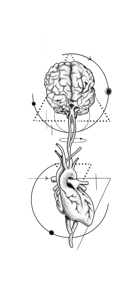 Mind And Heart Balance Tattoo Tattoos For Guys Geometric Tattoo Design