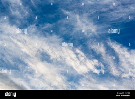 Sky Background With Various White Clouds Formations Stock Photo Alamy