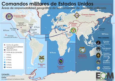 Los Comandos Militares De Estados Unidos Mapas De El Orden Mundial Eom