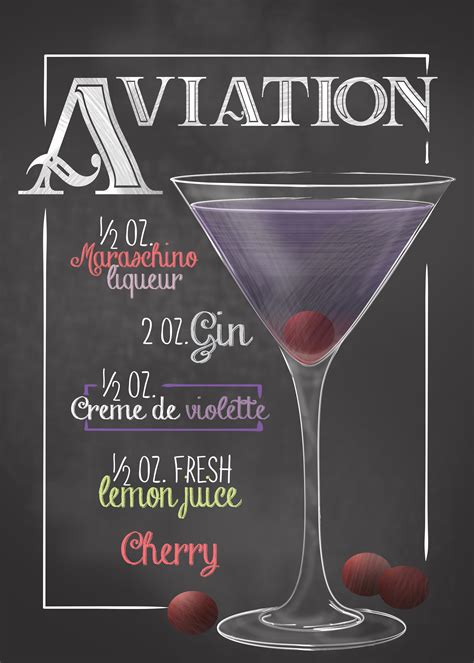 Cocktail Bar Aviation Poster By Giovanni Poccatutte Displate Ricette Per Alcolici Ricette