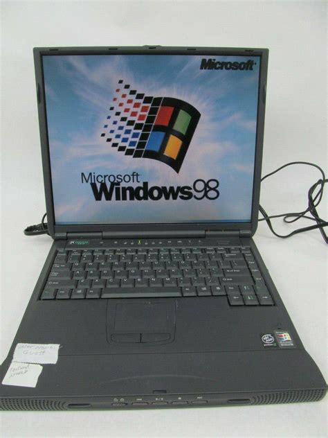 Gateway Solo 9300 Windows 98 Se Laptop Working Vintage Dvd 1gb