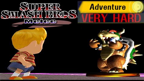 Super Smash Bros Melee Adventure Mode Gameplay With Lucas Very Hard
