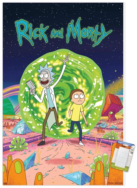 Rick And Morty Cover Wall Poster 22 375 X 34
