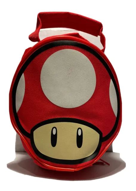 Nintendo Super Mario Bros Toad Mushroom Insulated Lunch Bag Official