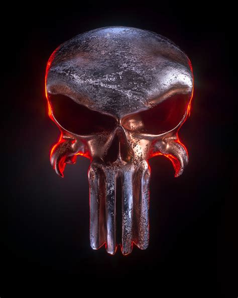 Punisher Skull On Behance Punisher Skull Tattoo Punisher Logo