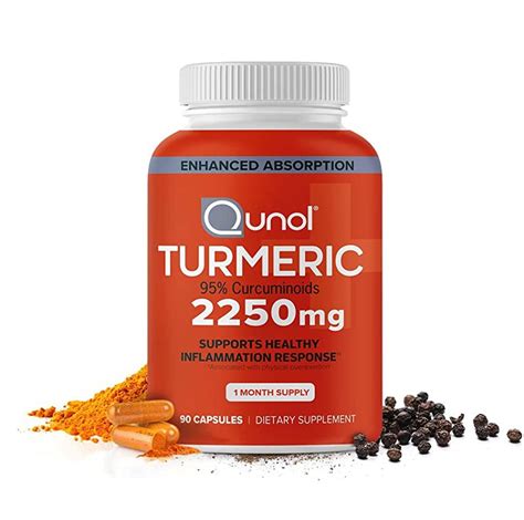 turmeric curcumin with black pepper 2250mg turmeric extract with 95 curcuminoids extra