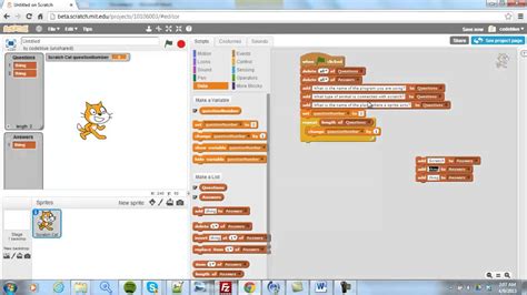 Scratch 2 0 Tutorial Lists Continued And Control Structures 3 YouTube