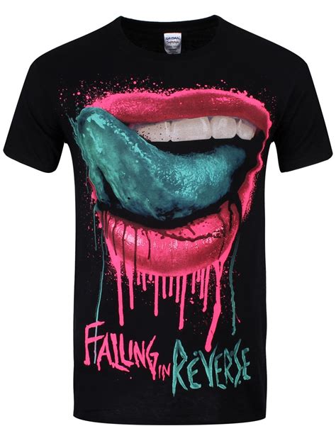 Check spelling or type a new query. Falling In Reverse Lips Men's Black T-Shirt - Offical Band ...