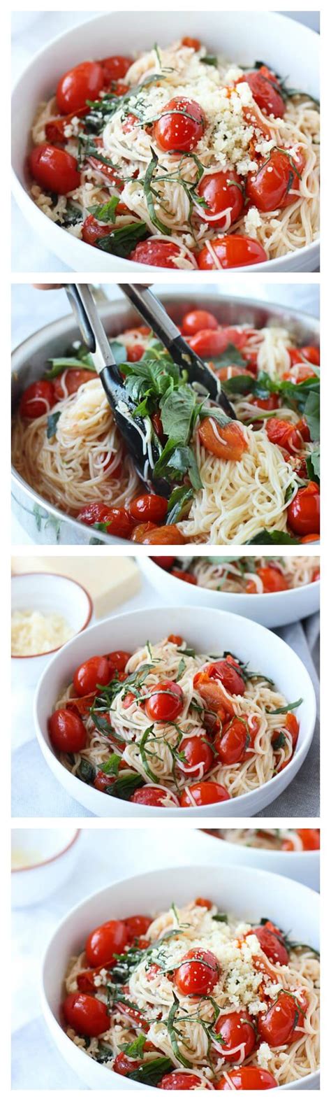 Capellini's diameter measures between 0.85 and 0.92 millimeters, while. 20 Minute Cherry Tomato and Basil Angel Hair Pasta - Oh ...