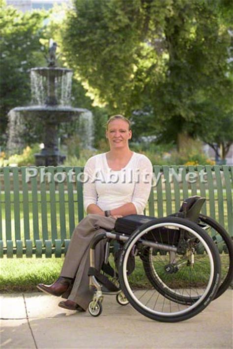 Woman In A Wheelchair In Salt Lake City Legacy Images