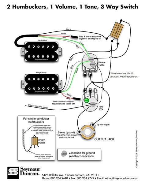 2 Humbuckers 1 Volume 1 Tone Best Of Wiring Diagram Image