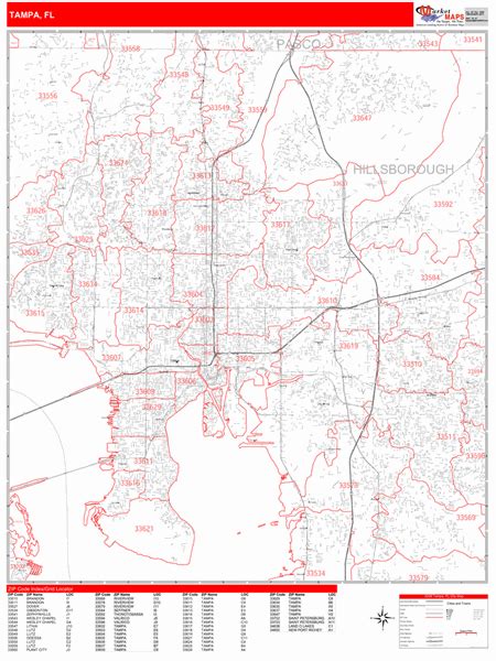 Tampa Bay Area Zip Code Map Map