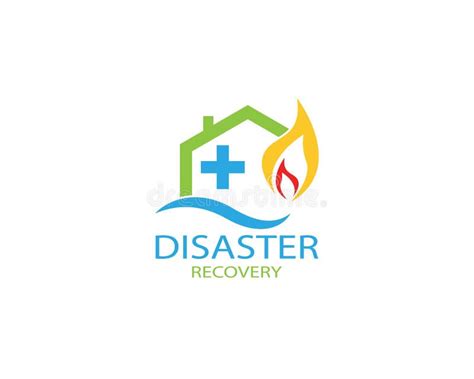 Disaster Recovery Logo Vector Illustration Stock Illustration
