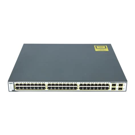 Cisco Catalyst 3750 Series Switch Datasheet Manualslib
