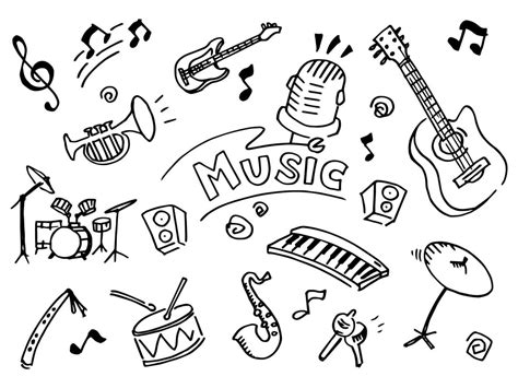 Easy To Draw Music Doodles
