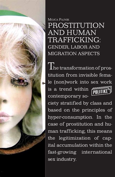 Prostitution And Human Trafficking Gender Labor And Migration Aspects Peace Institute