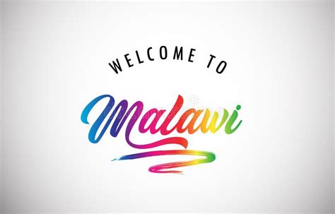 Welcome To Malawi Poster Stock Vector Illustration Of Holiday 159351557