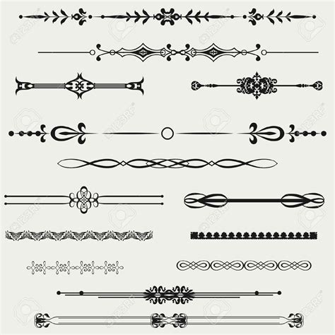 Calligraphy Lines Vector At Getdrawings Free Download
