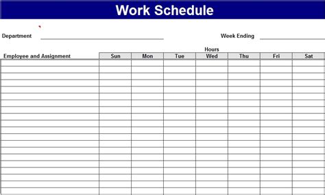 Editable Work Schedule Maker Template 100 Free Excel Templates Aria Art