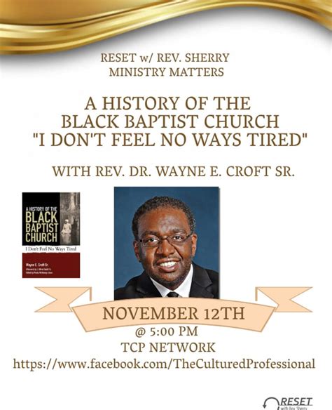 Rev Dr Wayne Croft Discusses His New Book “a History Of The Black