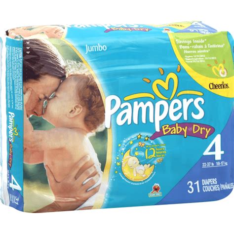 Pampers Baby Dry Diapers Size 4 22 37 Lb Sesame Street Jumbo