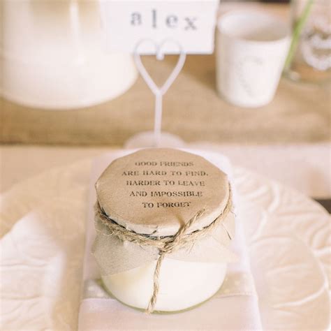 Rustic Candle Wedding Favours We Could Make Our Own And