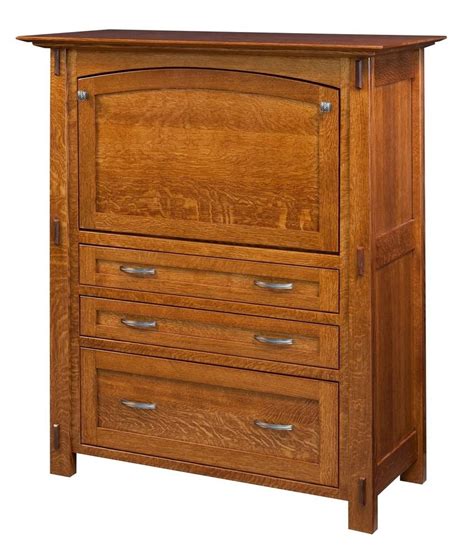 Amish Armoire All In One Cabinet Computer Desk Solid Wood Modesto