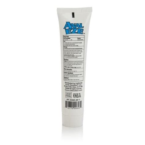 anal eze anal desensitizing gel lube lubricant 1 5oz maximum strength ebay