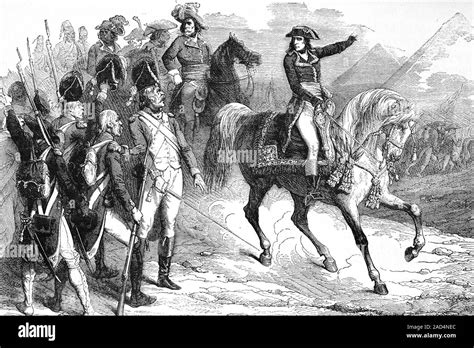 Batalla De Las Pirámides Egipto 1798 Napoleón Con Sus Tropas