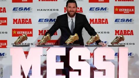 lionel messi wins record fifth golden shoe award akipress news agency