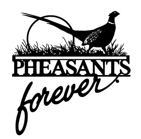 Pheasants Forever Dxf Svg File Only Plasma Etsy