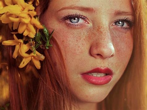freckled photo series celebrates red heads in the most beautiful way possible bustle
