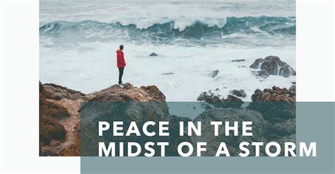 Peace In The Midst Of A Storm